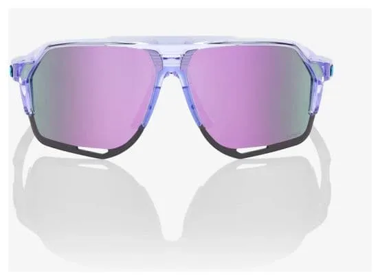 100% Goggles - Norvik - Polished Translucent - Hiper Lavender Violet Mirror Lenses