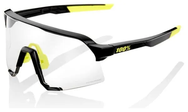 100% S3 Gloss Black Goggles - Photochromic Lens