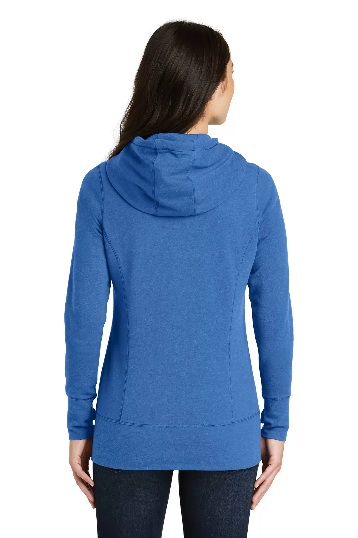 1001 LNEA511 New Era  Ladies Tri-Blend Fleece Full-Zip Hoodie SKU: LNEA511