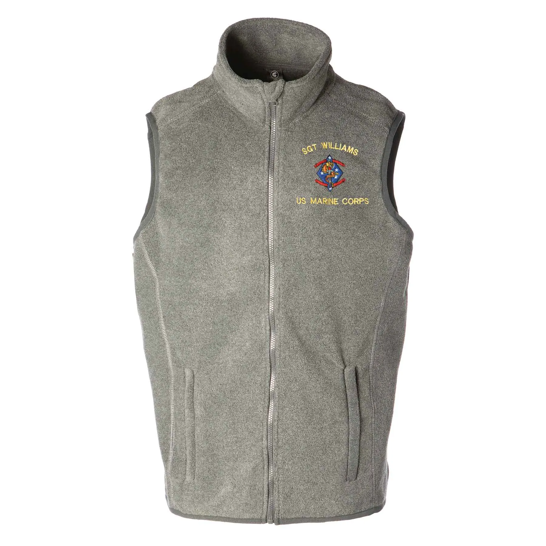 1st Battalion 4th Marines Embroidered Fleece Vest