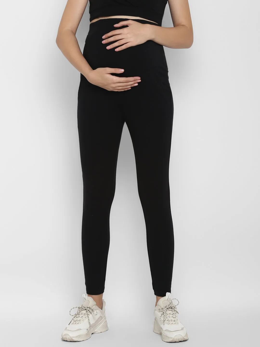 2pc. Maternity Overbelly Leggings + T-Shirt