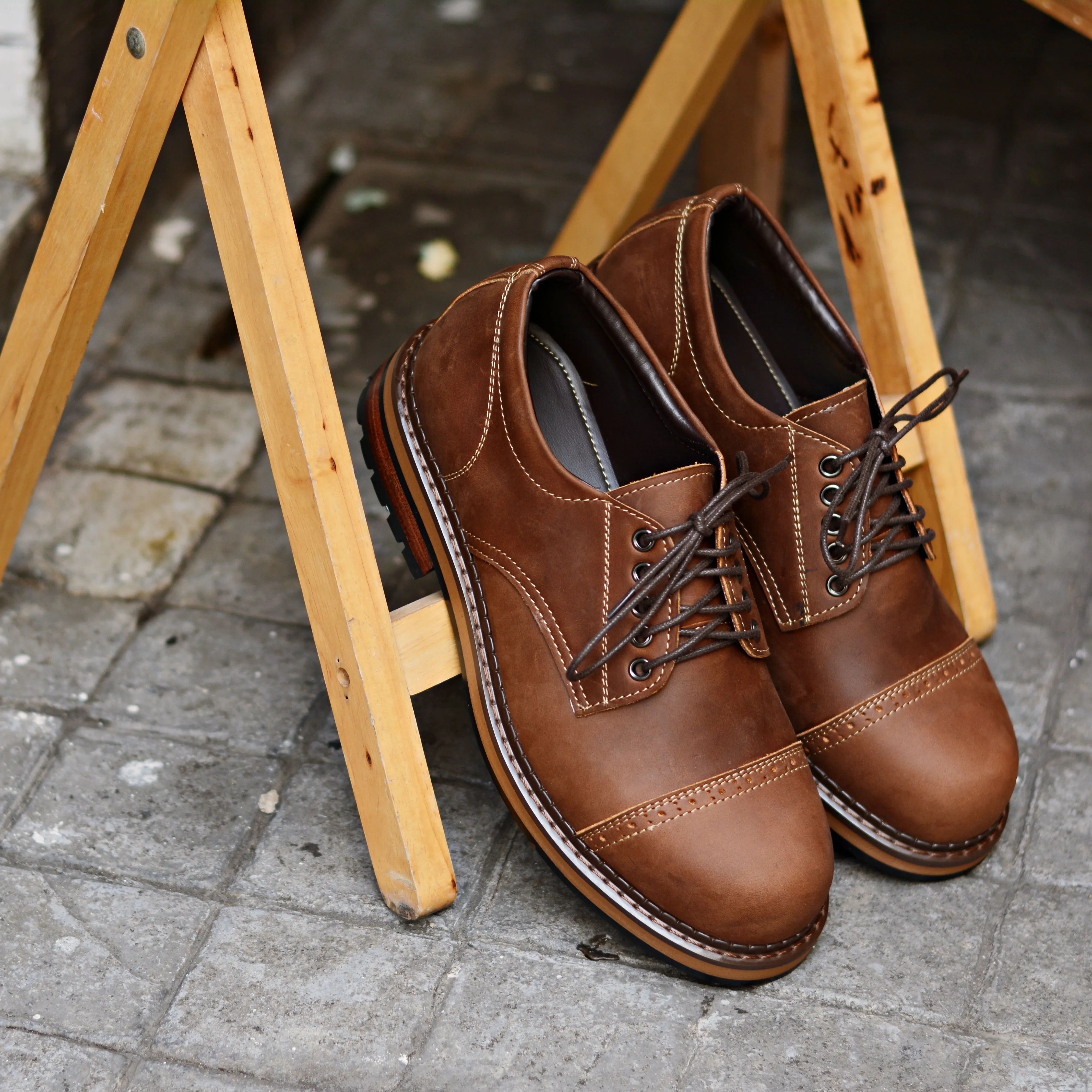 500 Workwear Copper + semi Brogue