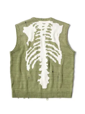 5G Cotton Knit BONE Vest - Khaki