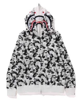 A Bathing Ape ABC CAMO DOUBLE SHARK FULL ZIP HOODIE