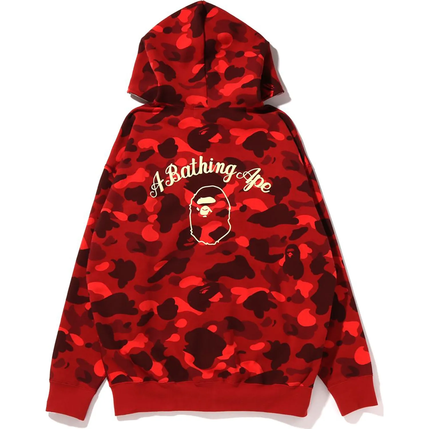 A BATHING APE COLOR CAMO OVERSIZED FULL ZIP HOODIE LADIES