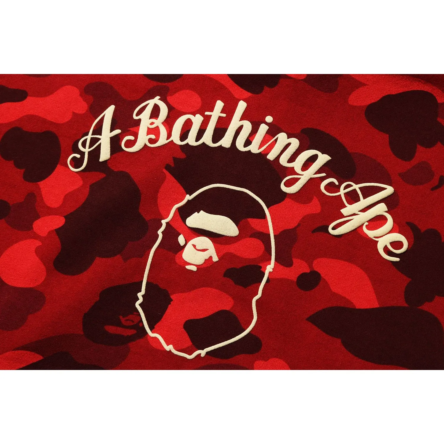 A BATHING APE COLOR CAMO OVERSIZED FULL ZIP HOODIE LADIES