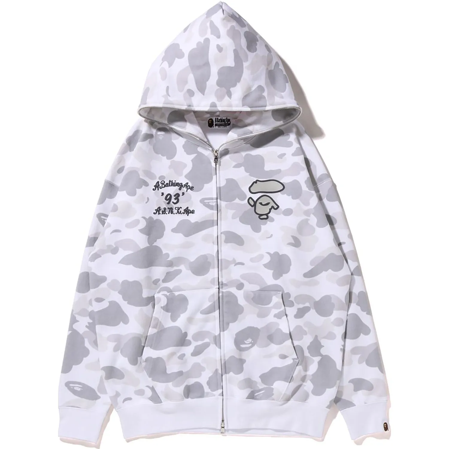 A BATHING APE COLOR CAMO OVERSIZED FULL ZIP HOODIE LADIES