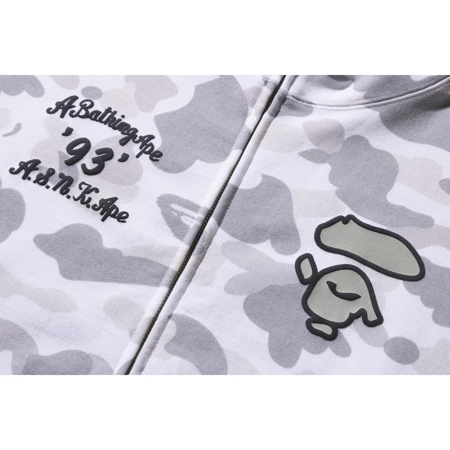 A BATHING APE COLOR CAMO OVERSIZED FULL ZIP HOODIE LADIES