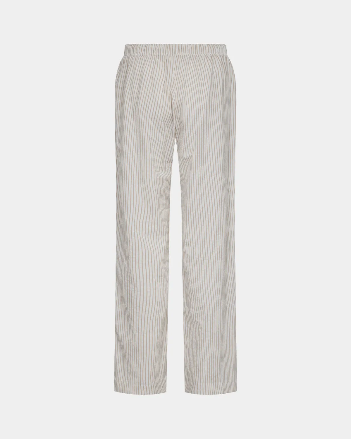 ABIGAILESW TROUSERS - Light Brown Striped