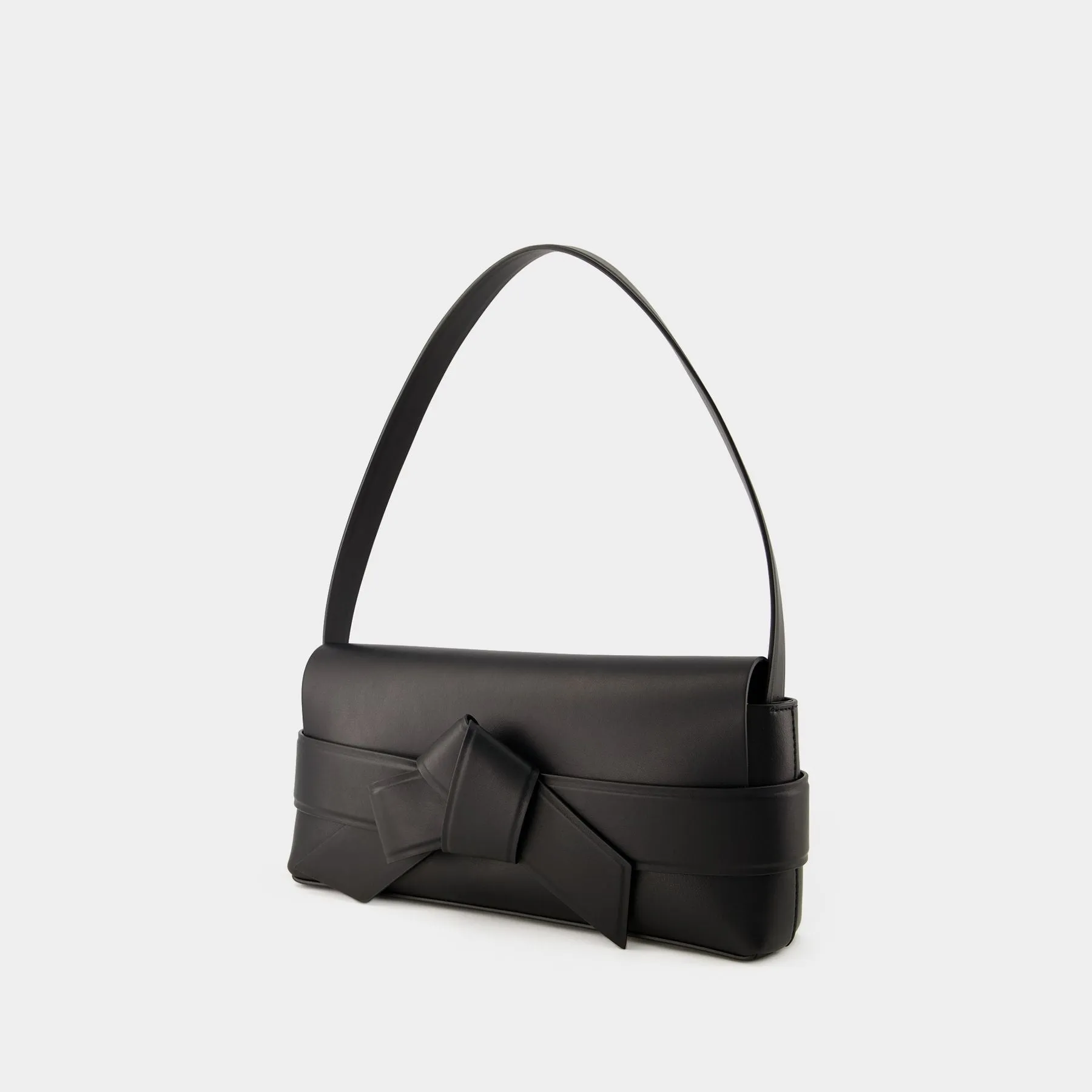 Acne Studios  Musubi Elongated Hobo Bag - Acne Studios - Leather - Black