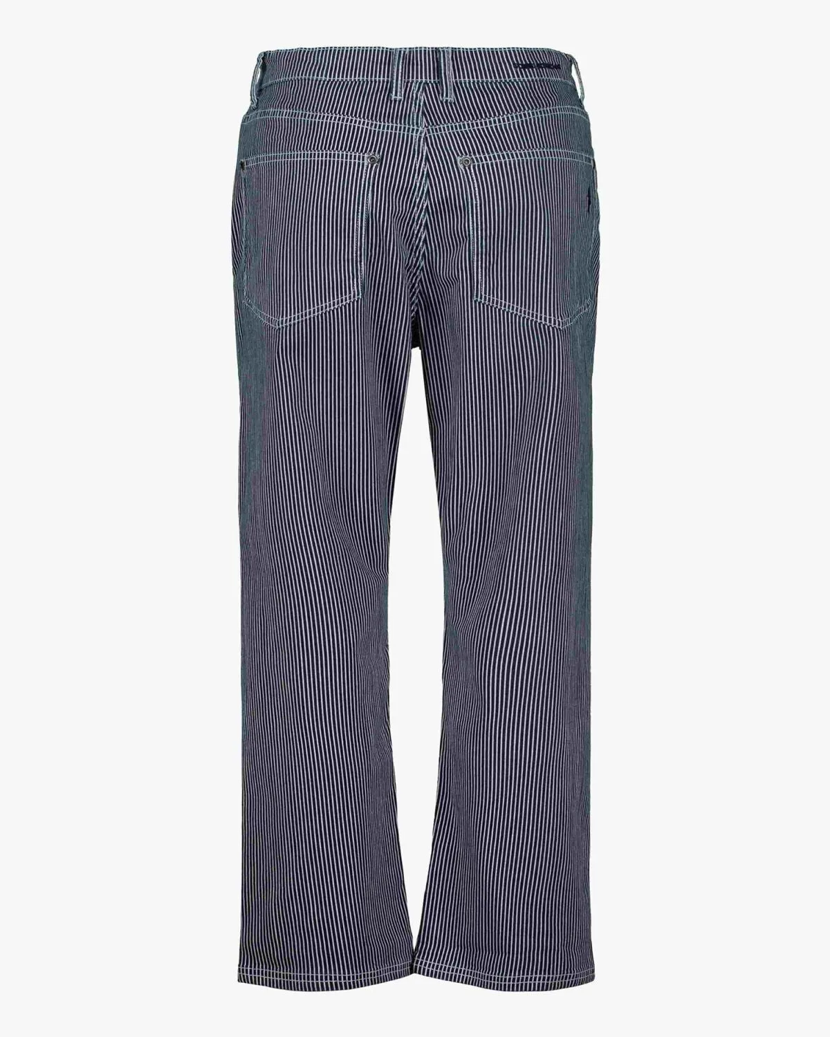 ADALINASW TROUSERS - Dark Blue striped