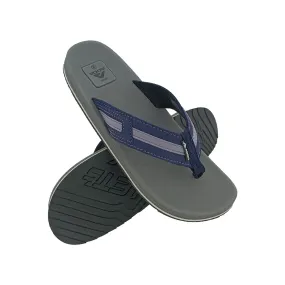 ADDA EURO GREY/NAVY MENS V-BELT SLIPPER