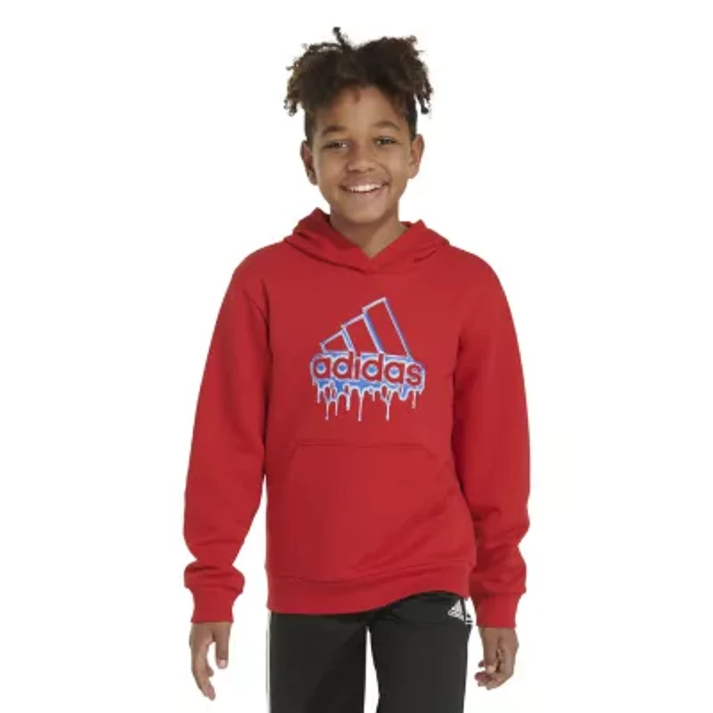 adidas Big Boys Fleece Hoodie