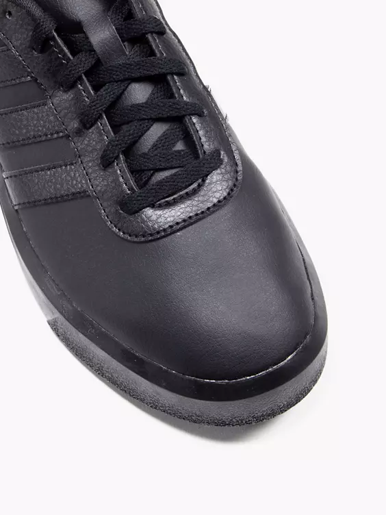 adidas  Court Platform Black Lace Up Trainers