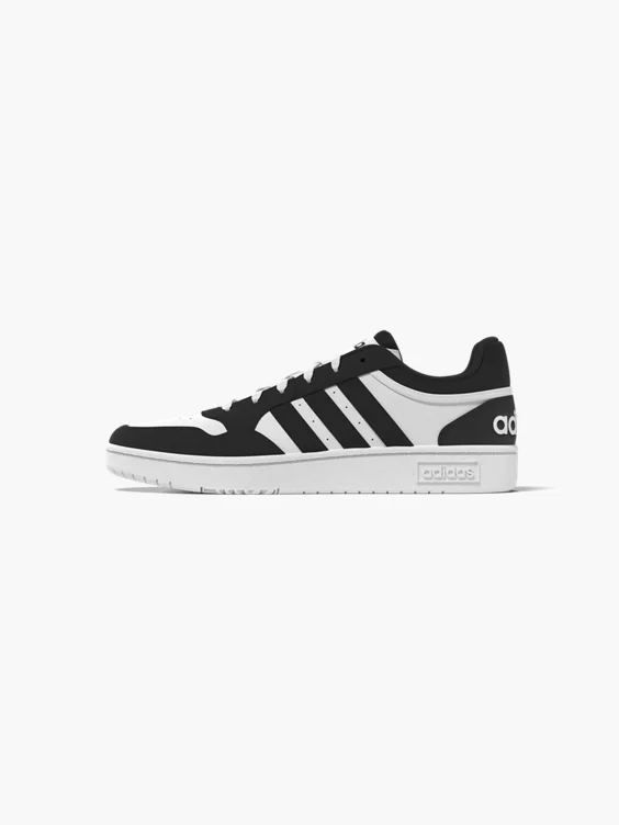 adidas  Hoops 3.0 Low White/Black Trainers