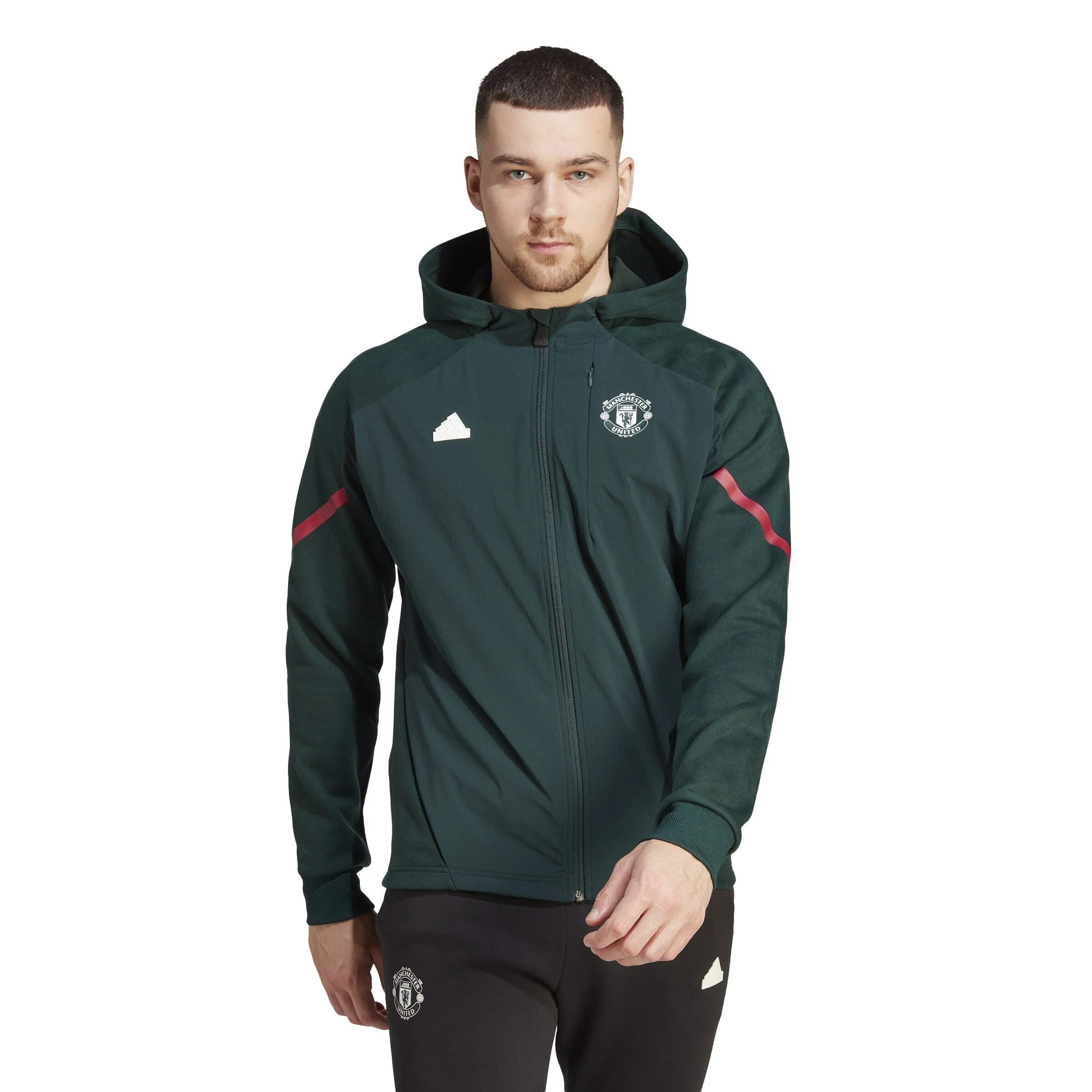 adidas Men's Manchester United 23/24 D4GMD Full Zip Hoodie | IK8786