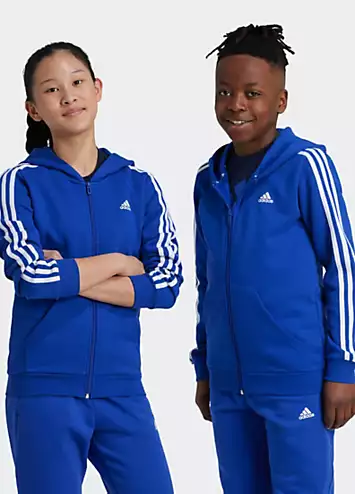 adidas Performance Kids 3-Stripes Zip Through Hoodie | Grattan