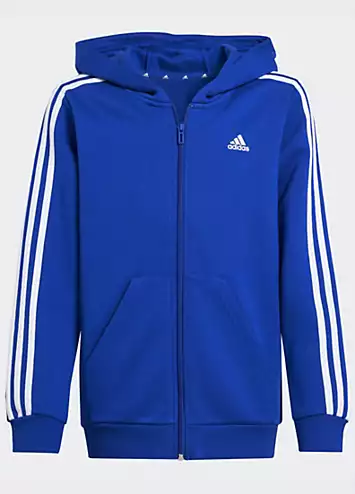 adidas Performance Kids 3-Stripes Zip Through Hoodie | Grattan