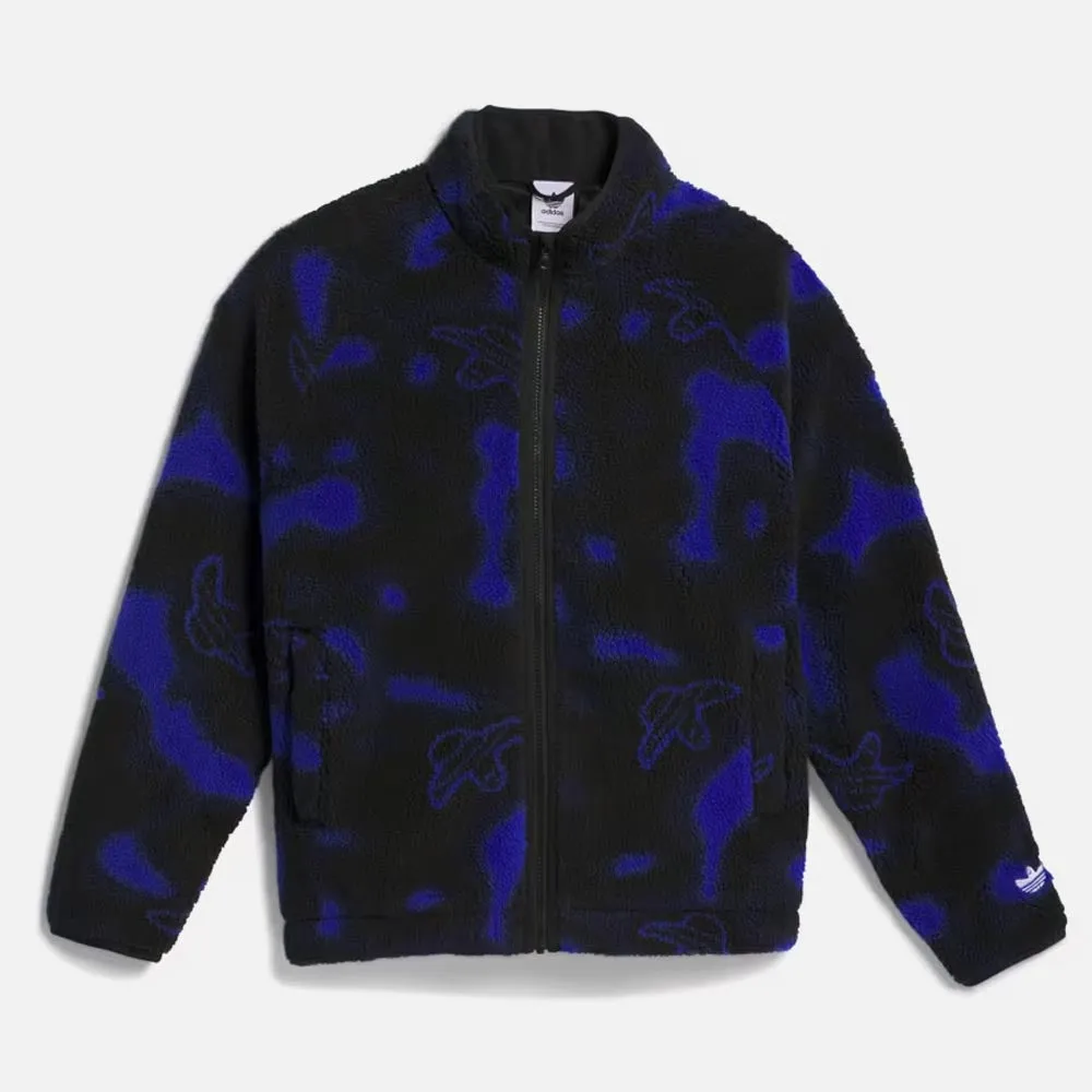 Adidas Skateboarding - Shmoofoil Zip Fleece Jacket - Royal Blue / Black