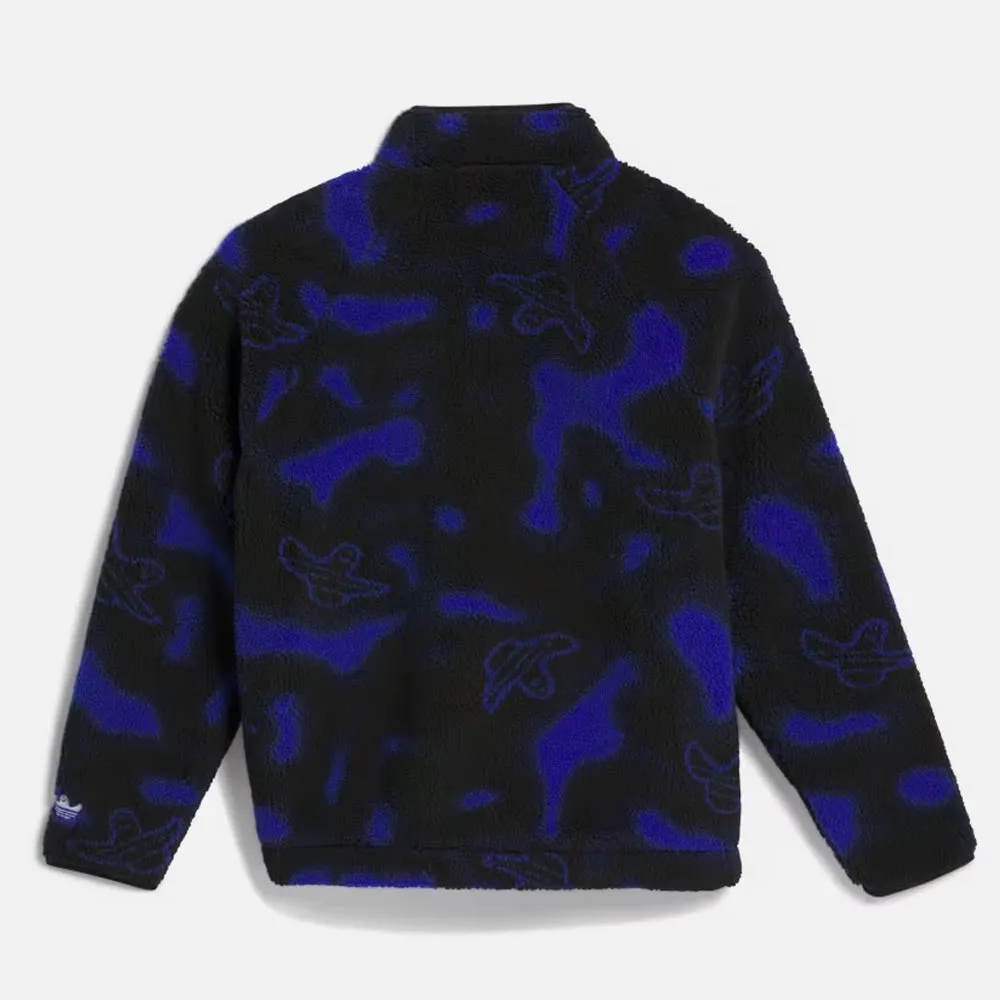 Adidas Skateboarding - Shmoofoil Zip Fleece Jacket - Royal Blue / Black