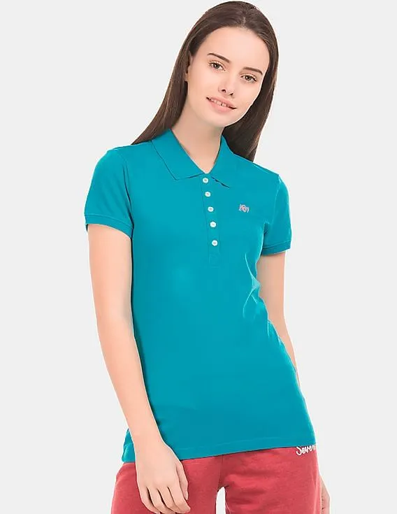 Aeropostale Solid Regular Fit Polo Shirt