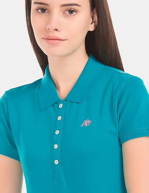 Aeropostale Solid Regular Fit Polo Shirt