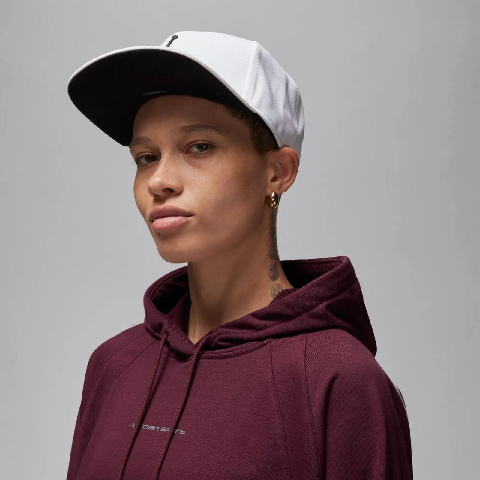 Air Jordan Sport Fleece Women's Graphic Hoodie "Night Maroon"