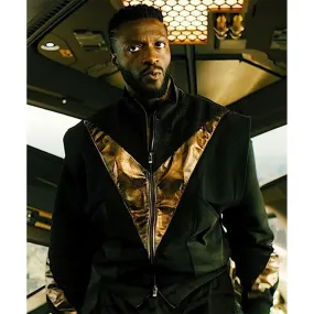 Aldis Hodge Black Adam Black Leather Jacket