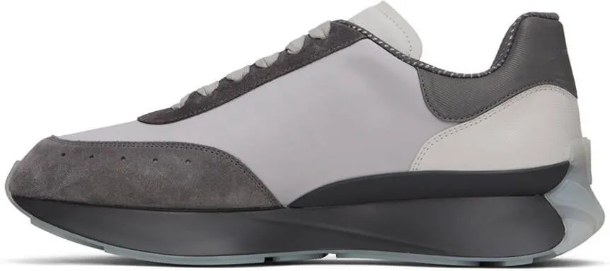 Alexander McQueen Gray Sprint Runner Sneakers