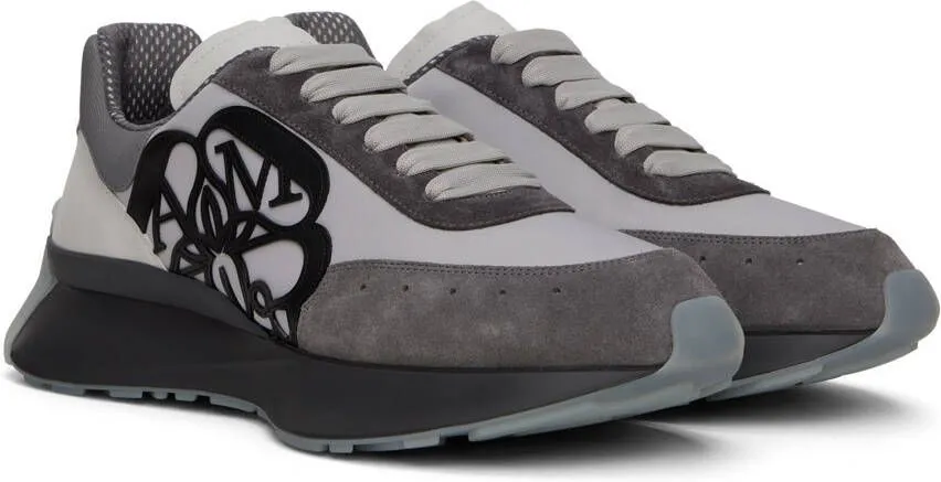 Alexander McQueen Gray Sprint Runner Sneakers