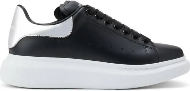 Alexander McQueen Oversized leather sneakers Black