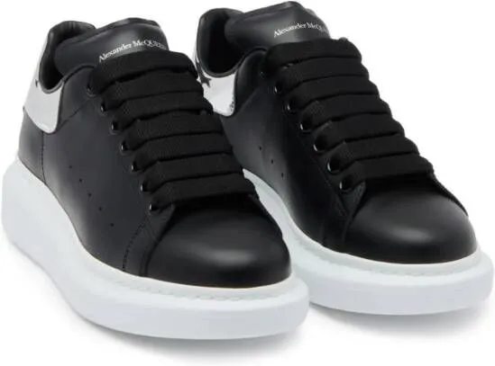 Alexander McQueen Oversized leather sneakers Black