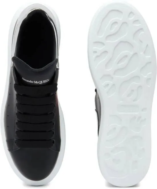 Alexander McQueen Oversized leather sneakers Black