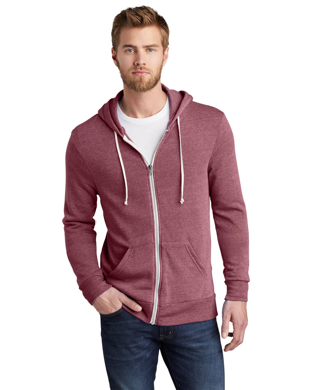 Alternative AA9590 Men's Rocky Eco Fleece Zip Hoodie