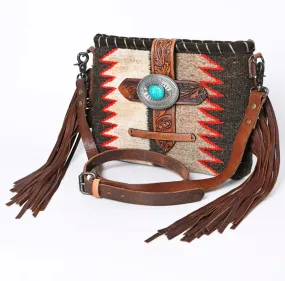 American Darling Wool Saddle Blanket & Turquoise Stone Buckle Handbag