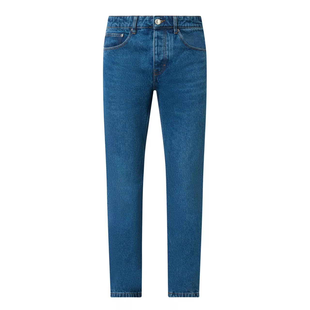 AMI Classic-Fit Straight-Leg Jeans - Blue