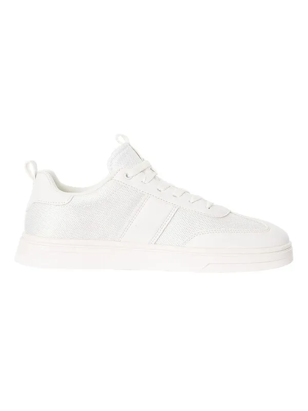 Antony Morato Logo Tag Trainers - White/White