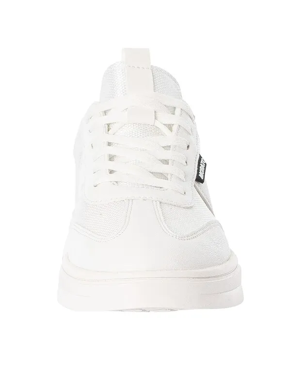 Antony Morato Logo Tag Trainers - White/White