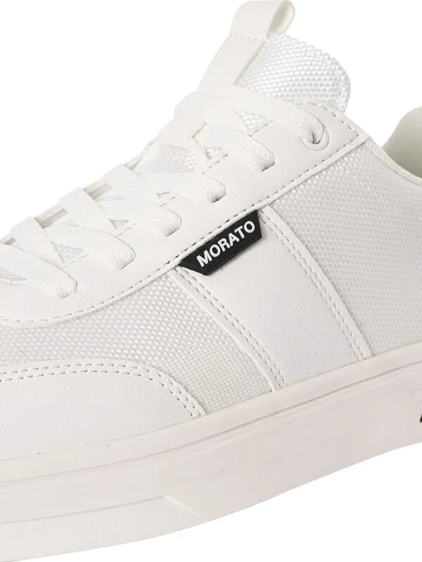 Antony Morato Logo Tag Trainers - White/White