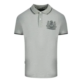 Aquascutum Aldis Tipped Grey Polo Shirt