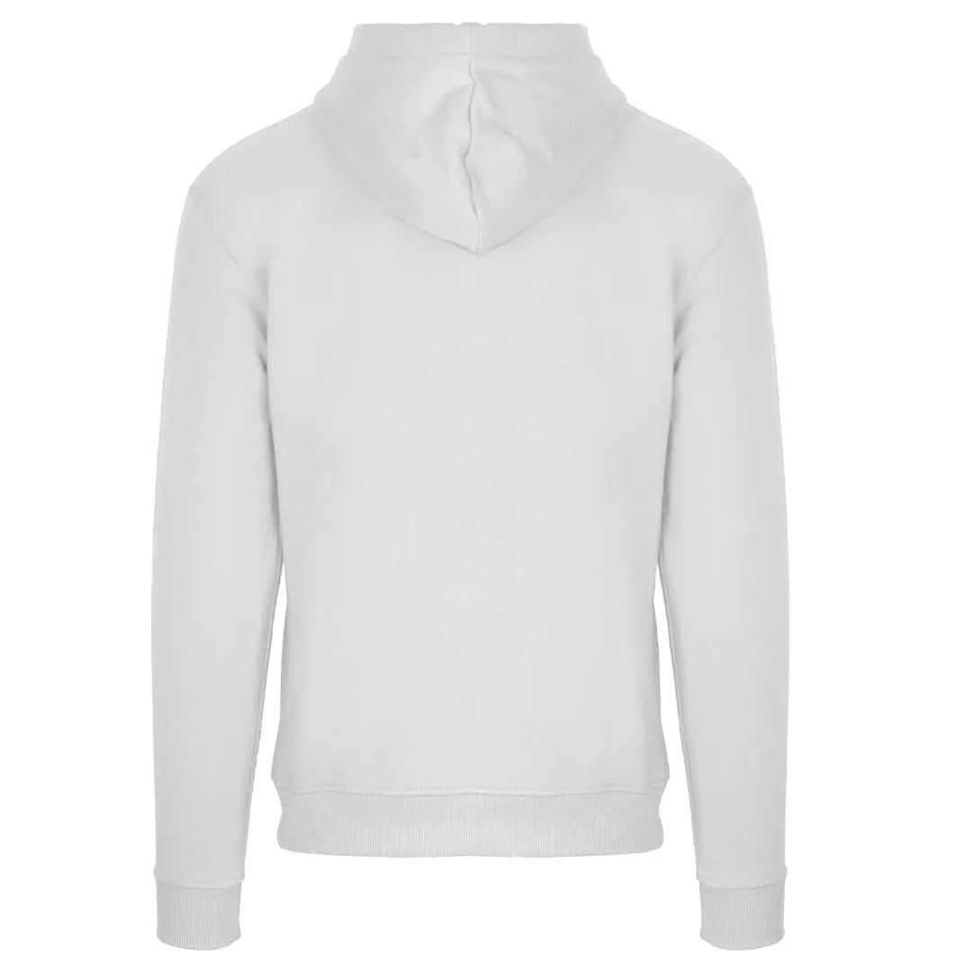 Aquascutum Classic Embossed Signature Logo White Zip-Up Hoodie