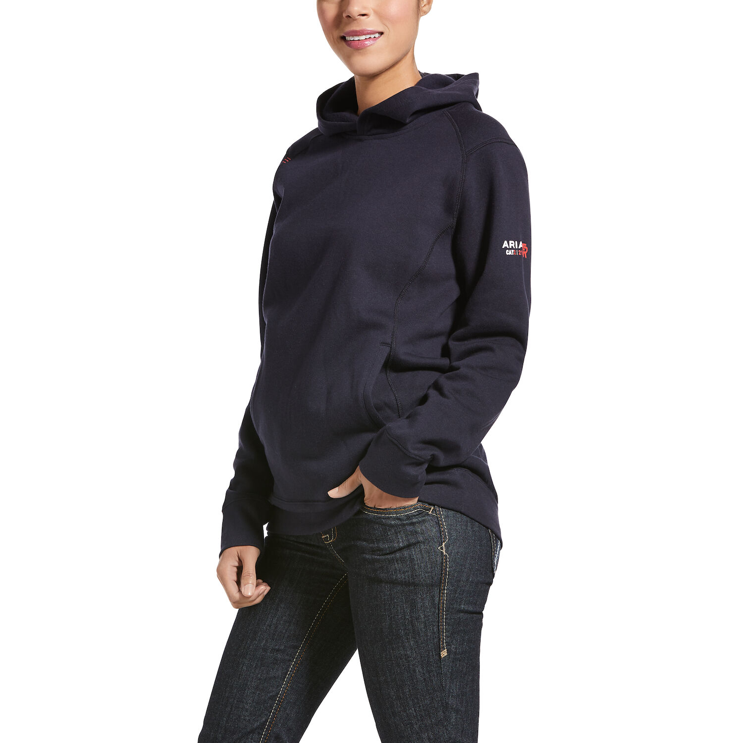 Ariat Women's FR Rev Pullover Hoodie in Navy