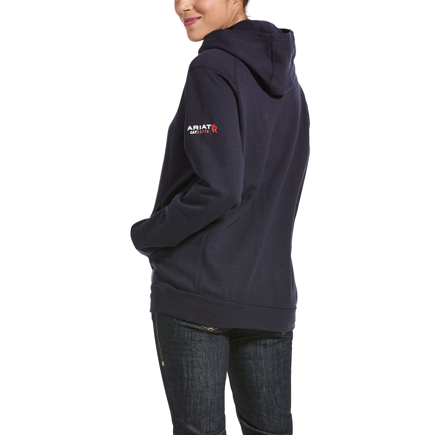 Ariat Women's FR Rev Pullover Hoodie in Navy