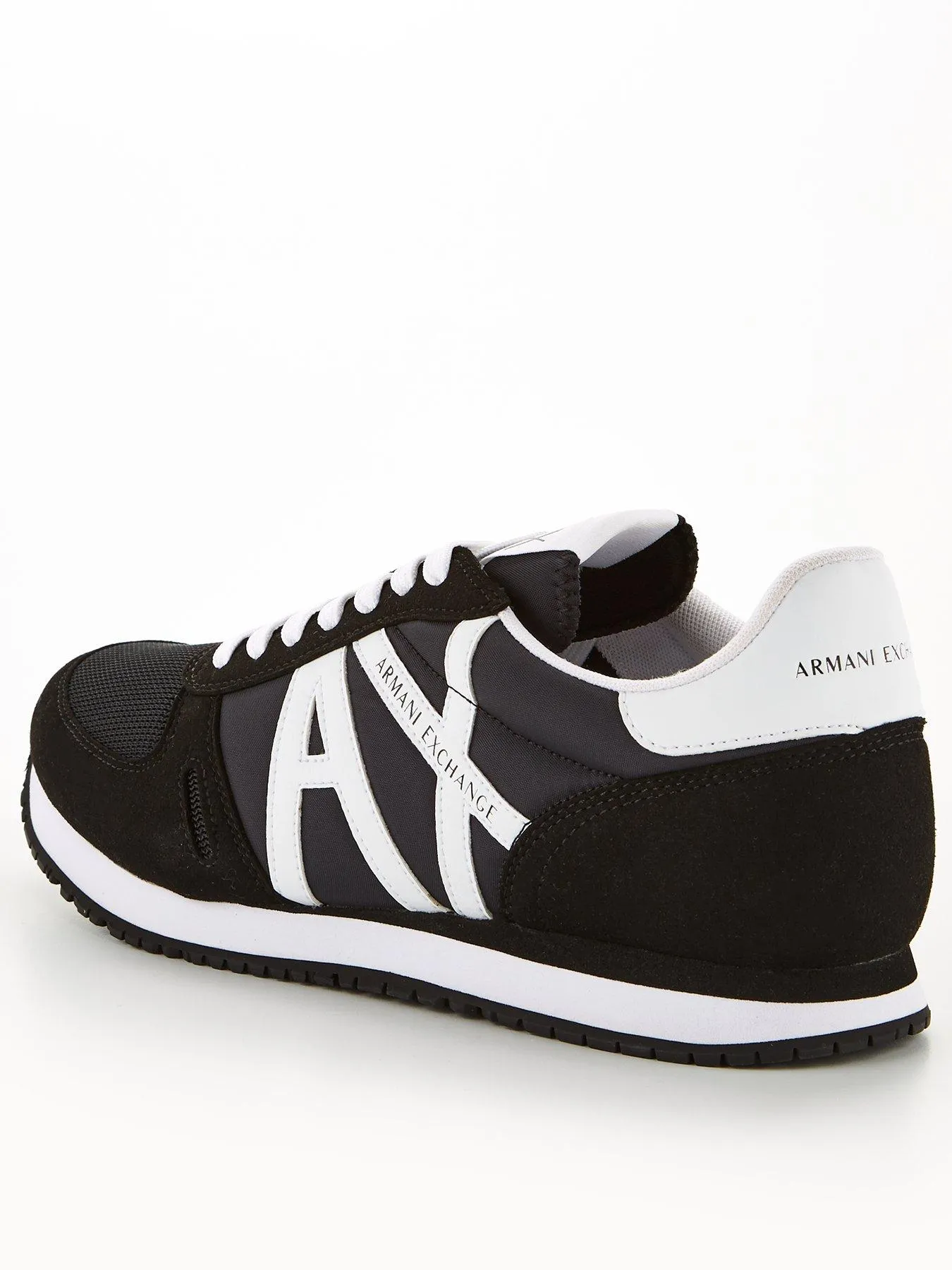 Armani Exchange Classic Runner Trainers - Black/White