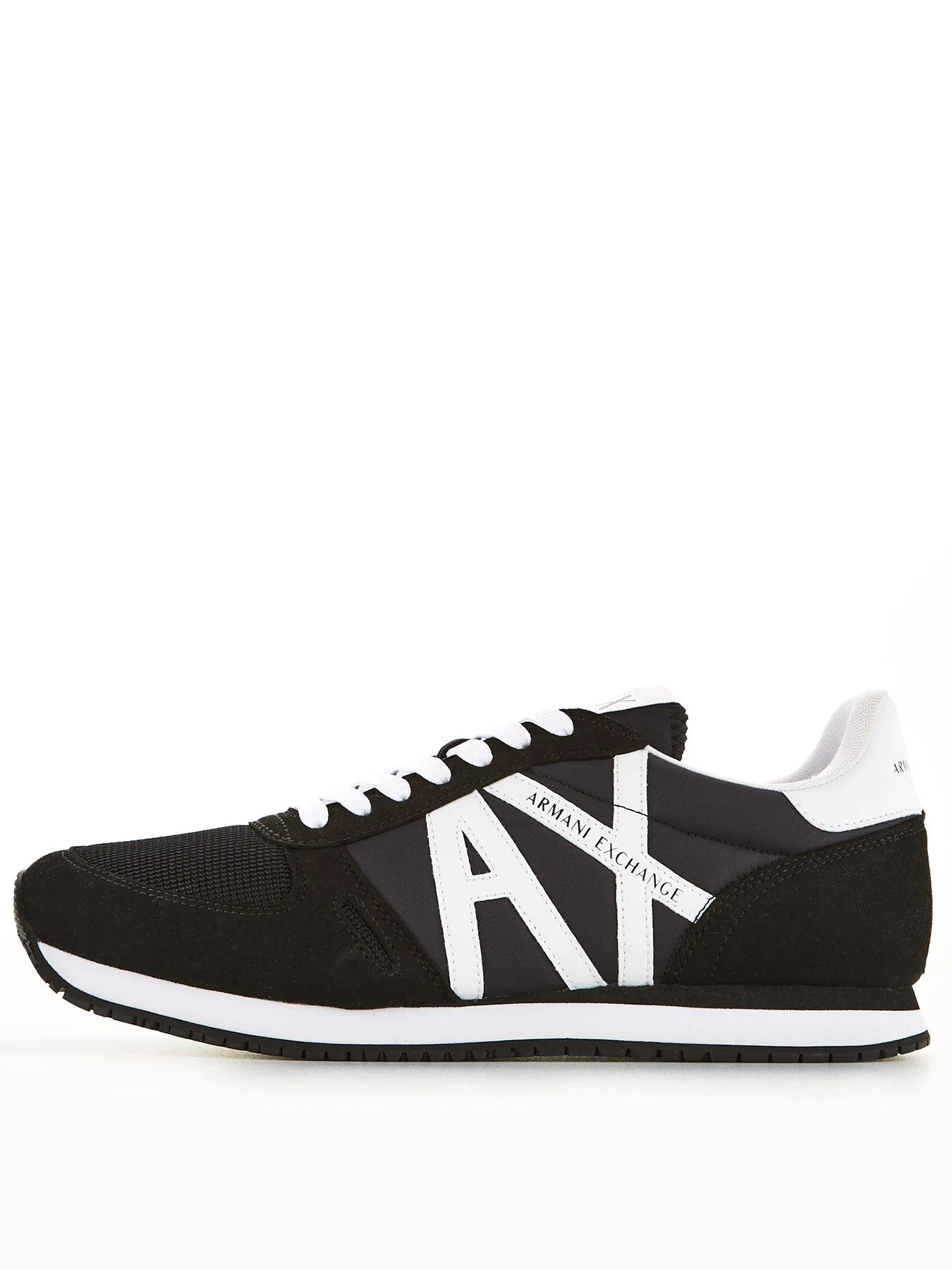 Armani Exchange Classic Runner Trainers - Black/White