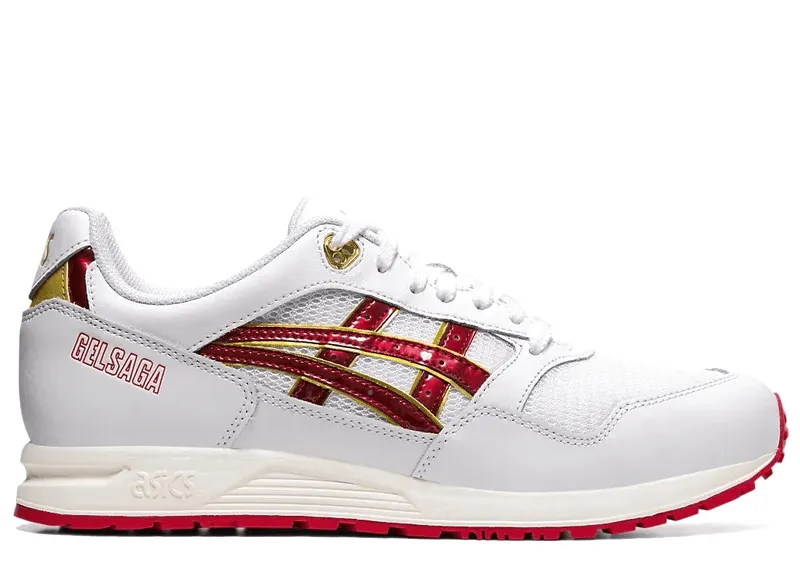 Asics Gel-Saga White/Speed Red