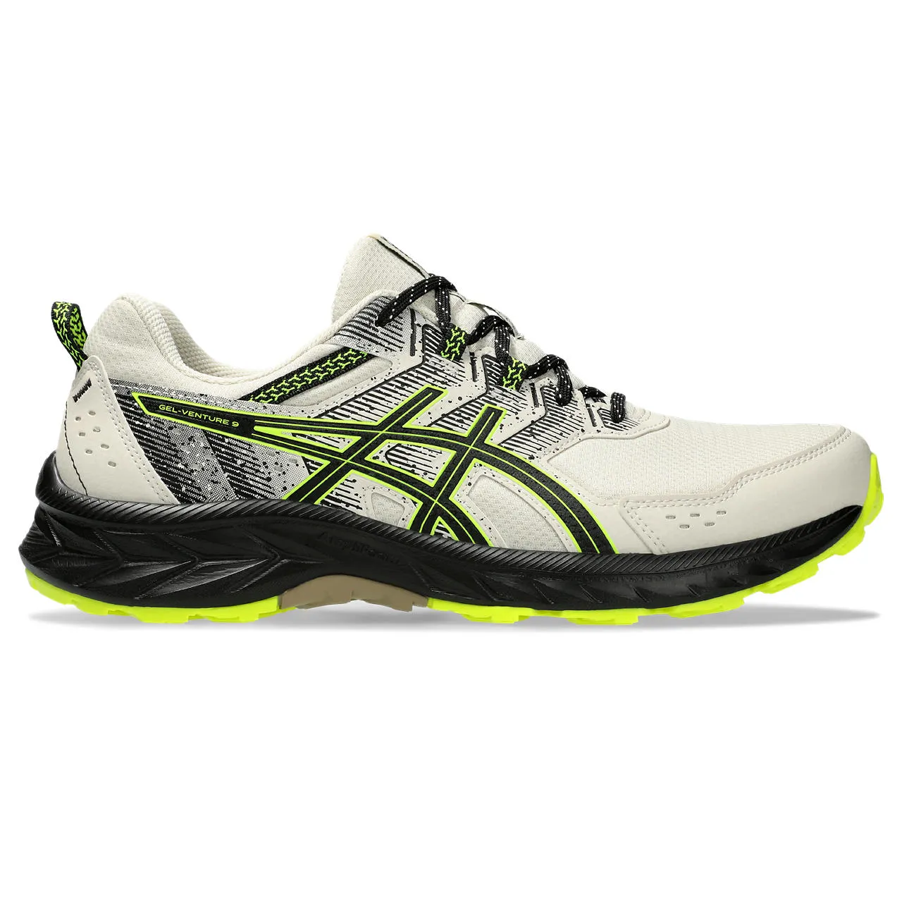 Asics Men's Gel-Venture 9 Oatmeal/Safety Yellow | Buy Asics Men's Gel-Venture 9 Oatmeal/Safety Yellow here | Outnorth