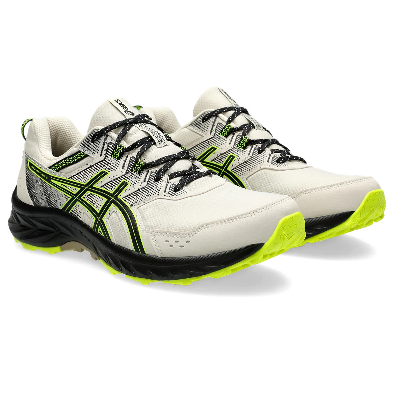 Asics Men's Gel-Venture 9 Oatmeal/Safety Yellow | Buy Asics Men's Gel-Venture 9 Oatmeal/Safety Yellow here | Outnorth