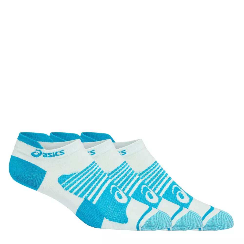 ASICS  WOMENS QUICK LYTE PLUS NO SHOW SOCKS 3 PAIRS