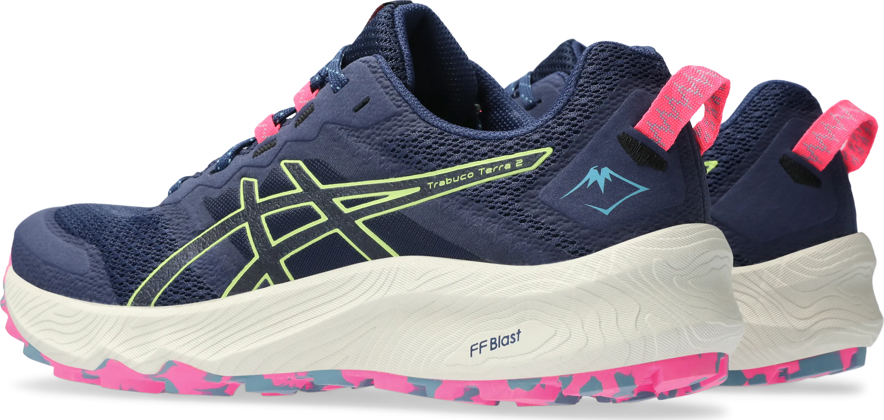 Asics Women's Trabuco Terra 2 Deep Ocean/Lime Green | Buy Asics Women's Trabuco Terra 2 Deep Ocean/Lime Green here | O